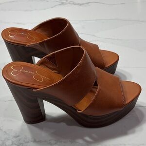 Jessica Simpson Tan  Mules